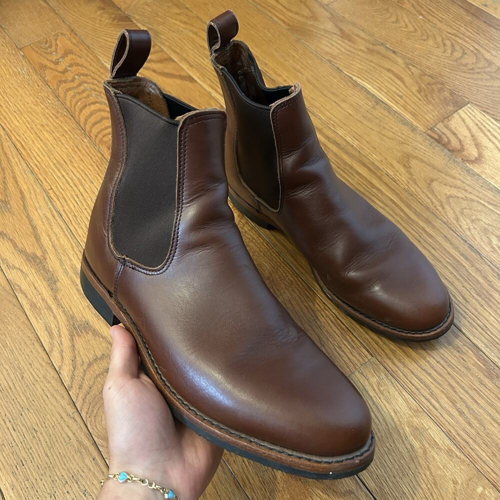 Red Wing Heritage 9437 Williston Teak Brown Leather Chelsea Boots Size 9 D